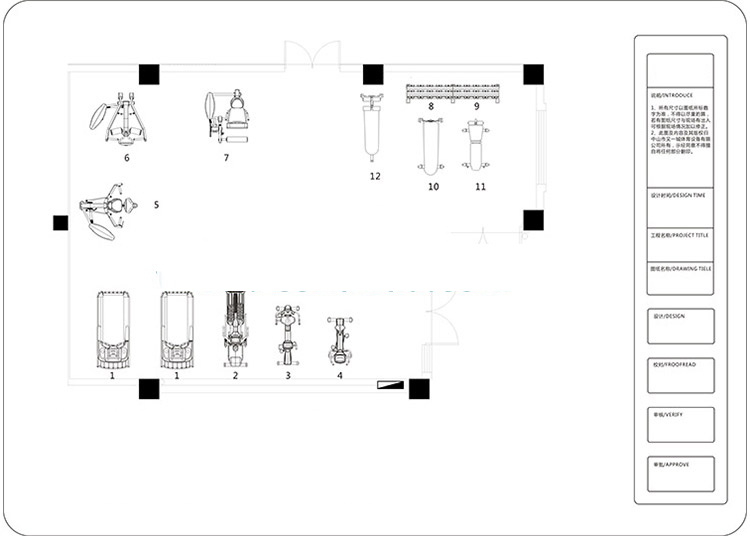 80平米健身房方案